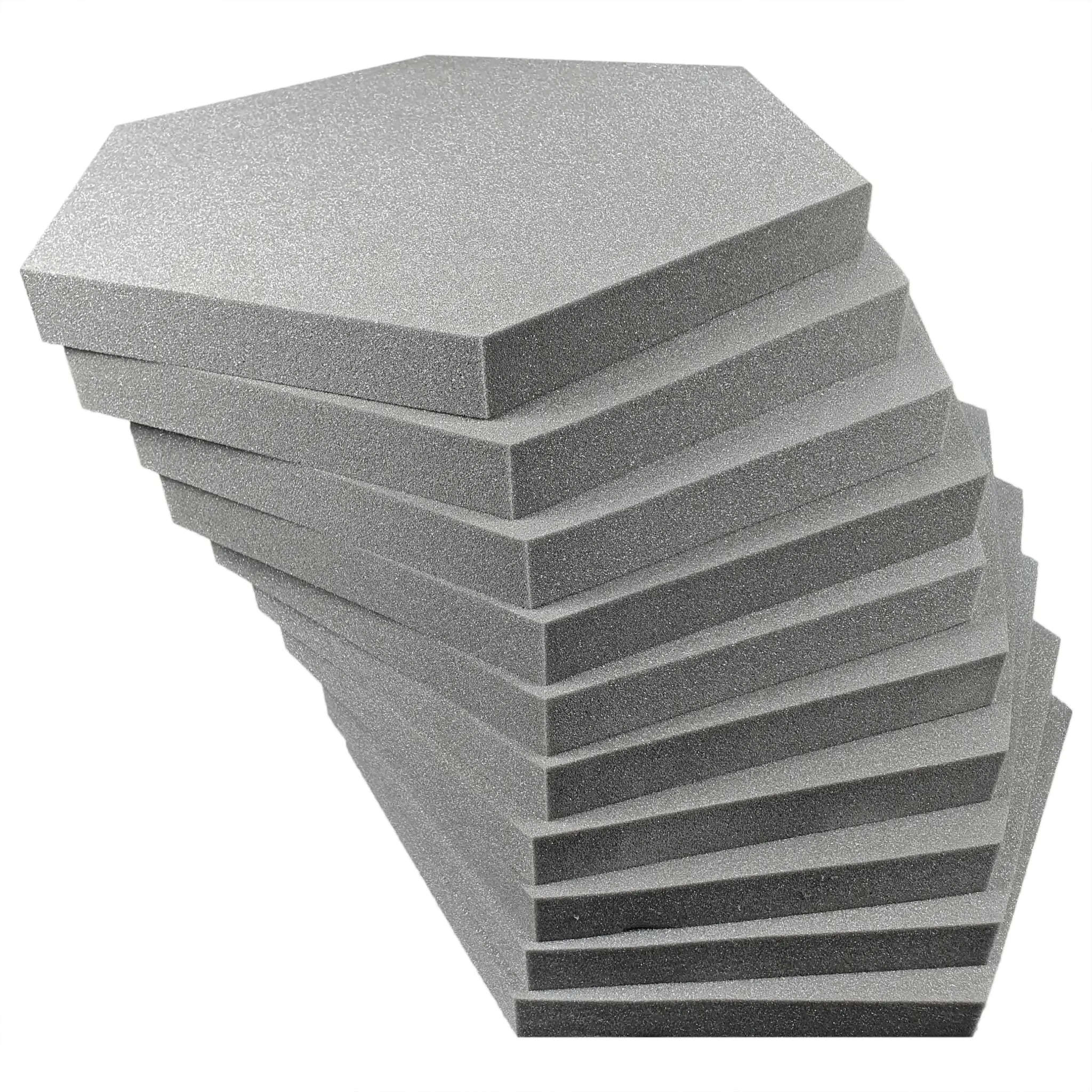 Panel akustyczny mata wygłuszająca płaska SZEŚCIOKĄT  45x50 cm 4 cm - obrazek 2