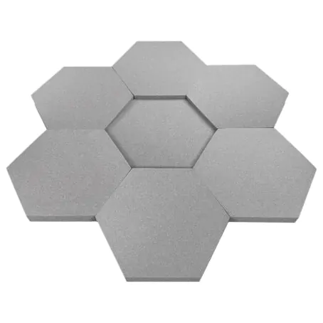 Panel akustyczny mata wygłuszająca płaska SZEŚCIOKĄT  45x50 cm 3 cm - obrazek 9