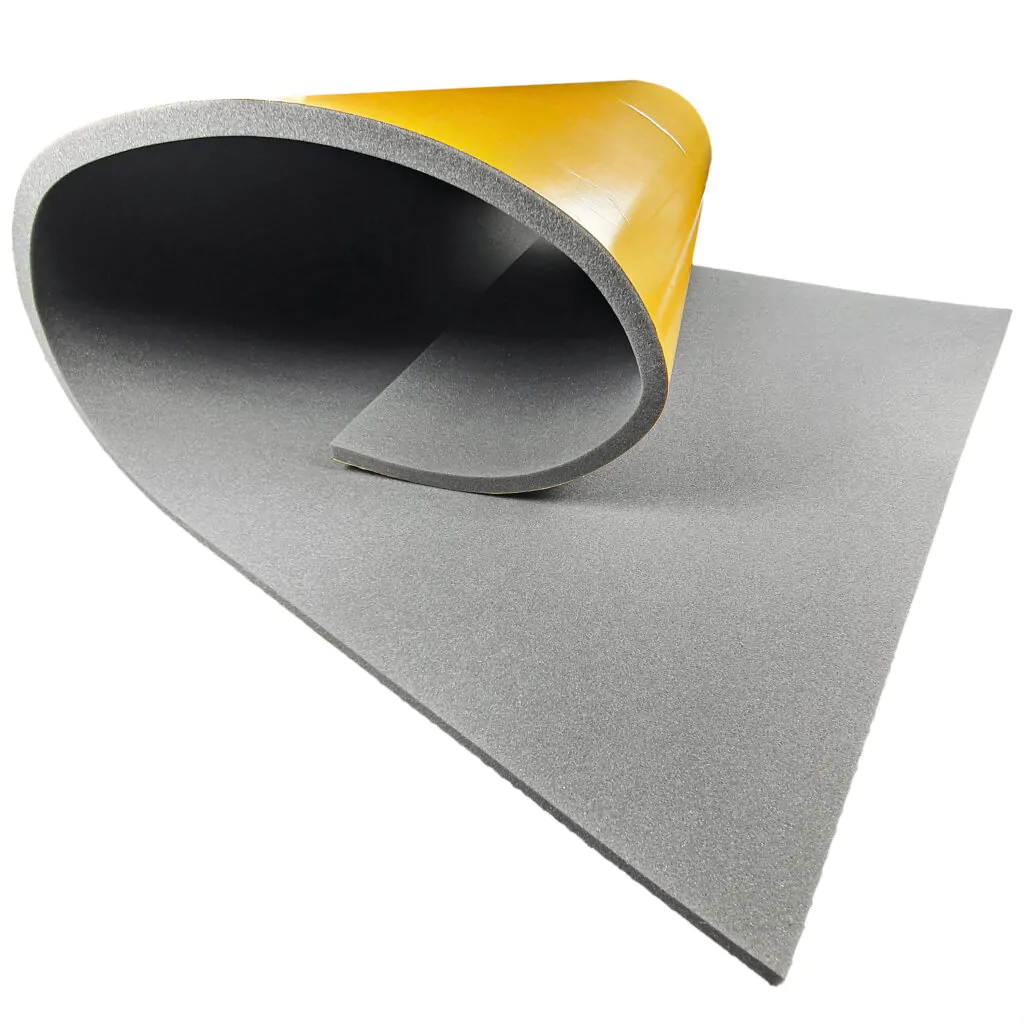 Dlaczego grubość pianek akustycznych ma znaczenie? Mata wygłuszająca samoprzylepna gładka 2 cm