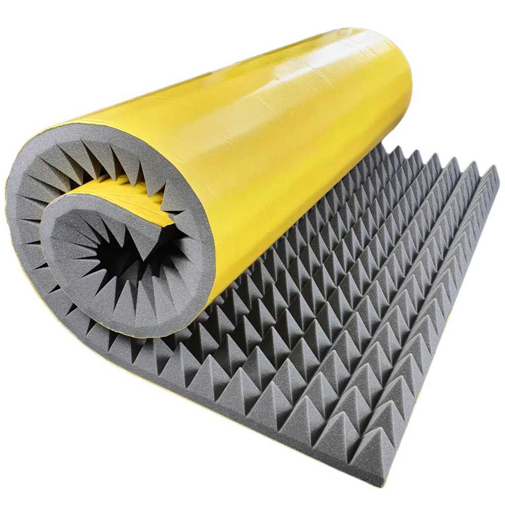 Dlaczego grubość pianek akustycznych ma znaczenie? Pianka akustyczna piramidka 8 cm samoprzylepna