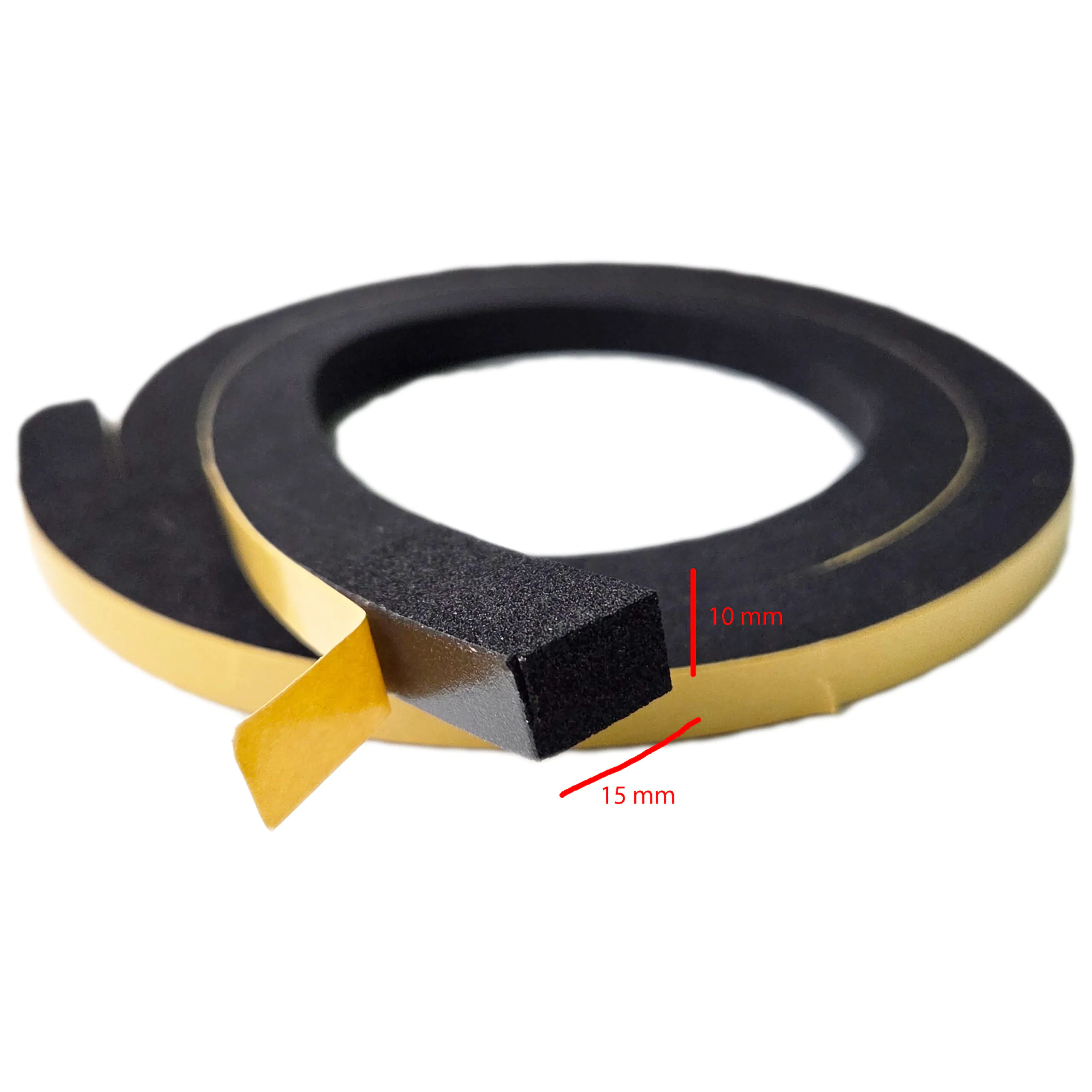 Uszczelka drzwi 15 mm - Wygłuszająca uszczelka termiczna 1mb - obrazek 6